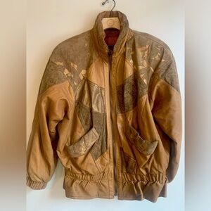Vintage Tan Leather Jacket